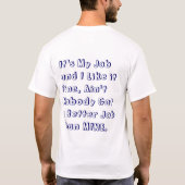 仕事 Tシャツ (裏面)