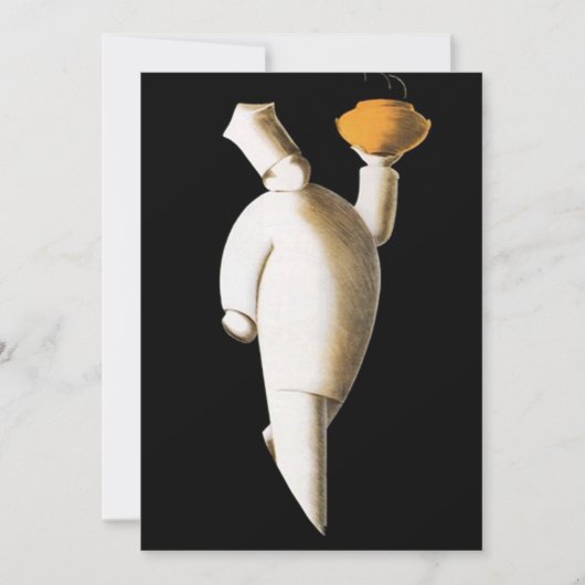 仕出し係の料理人パーティの招待状 招待状 (正面)