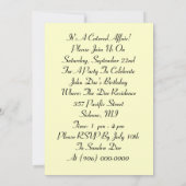 仕出し係の料理人パーティの招待状 招待状 (裏面)