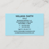 仕出ストライプし業者名刺 名刺 (裏面)