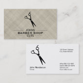 仕切りのあるシアーズ(テクスチャ付きファブリック) 名刺 (正面/裏面)