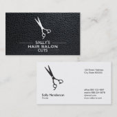 仕切り付きシアーズ/レザー 名刺 (正面/裏面)