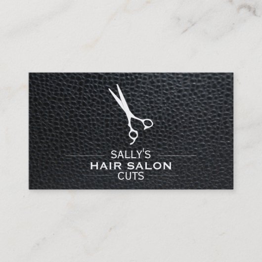 仕切り付きシアーズ/レザー 名刺 (正面)