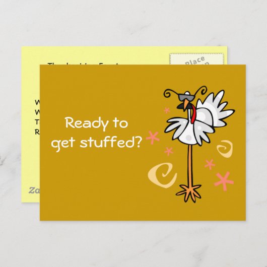 仕様のトルコ取得する準備ができてい詰まったる？ インビテーションポストカード (正面/裏面)