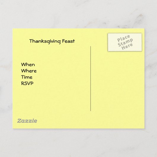 仕様のトルコ取得する準備ができてい詰まったる？ インビテーションポストカード (裏面)