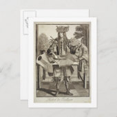 仕立て屋の衣装，パブ.by Gerard Valck (1651/2) ポストカード (正面/裏面)