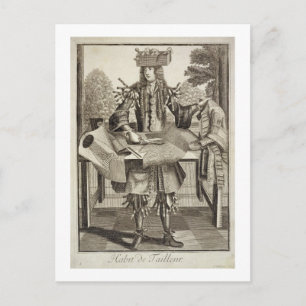 仕立て屋の衣装,パブ.by Gerard Valck (1651/2) ポストカード