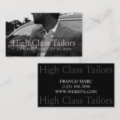 仕立て屋、手直し屋、ドライクリーナーの名刺 名刺 (正面/裏面)