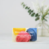 仕立て屋、衣料変造名刺 名刺 (スタンド正面)