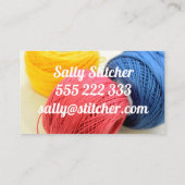 仕立て屋、衣料変造名刺 名刺 (裏面)