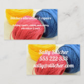 仕立て屋、衣料変造名刺 名刺 (正面/裏面)