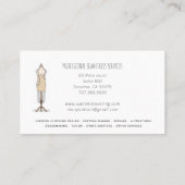 仕立業者の船乗りの道具 名刺 (裏面)