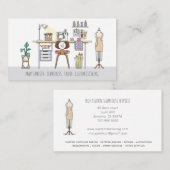 仕立業者の船乗りの道具 名刺 (正面/裏面)