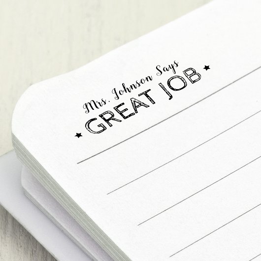 仕素晴らし事 |パーソナライズされた先生 セルフインキングスタンプ