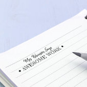 仕素晴らし事 |パーソナライズされた先生 セルフインキングスタンプ