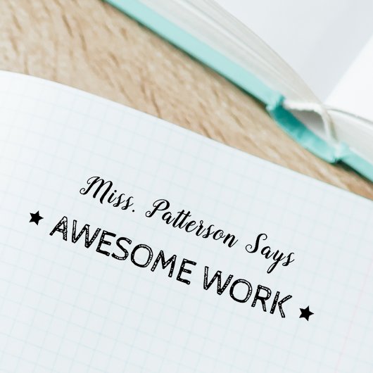 仕素晴らし事 |パーソナライズされた先生 セルフインキングスタンプ