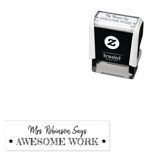 仕素晴らし事 |パーソナライズされた先生 セルフインキングスタンプ (インサイチュ)