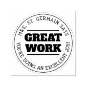 仕素晴らし事 |パーソナライズされた先生 セルフインキングスタンプ (デザイン)