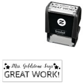 仕素晴らし事 |パーソナライズされた先生 セルフインキングスタンプ (インサイチュ)