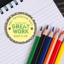 仕素晴らし事 |パーソナライズされた先生 ラウンドシール