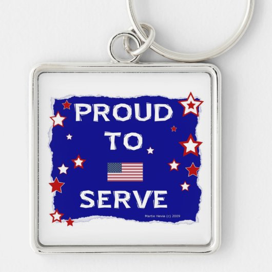 仕誇りを持ったえる キーホルダー (正面)