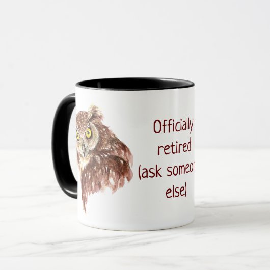 他おもしろいの人退職したに頼公式に引用文 マグカップ (正面左)