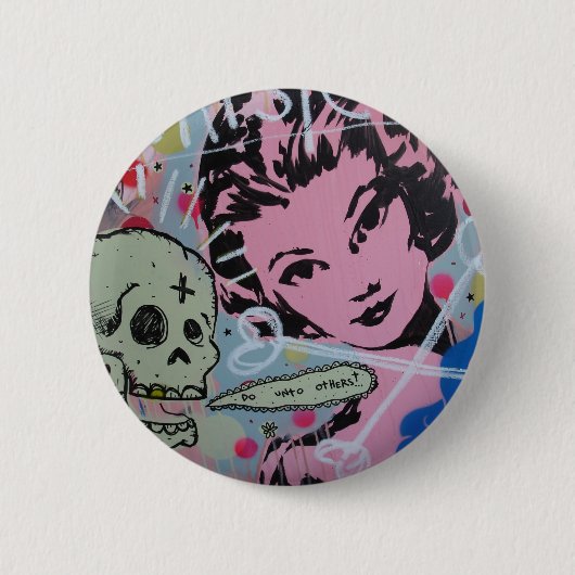 他にして下さい 缶バッジ (正面)