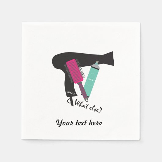 他には？ヘアスタイルツール スタンダードカクテルナプキン (正面)