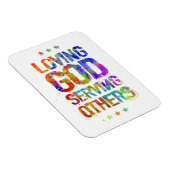 他に仕える神を愛する(フォトマグネット) マグネット (右側)