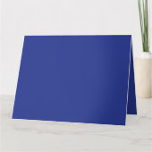 他に無地の見える要素のない青い背景 カード (正面)