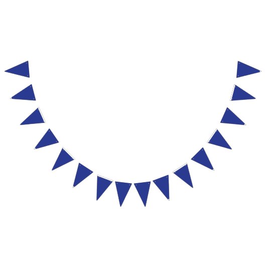 他に無地の見える要素のない青い背景 バンティングフラッグ (全)