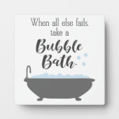 他のおもしろい人が失敗したら泡風呂に入る フォトプラーク (正面)