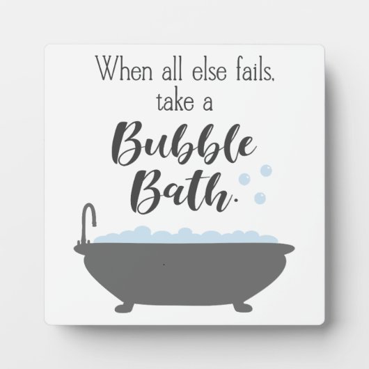 他のおもしろい人が失敗したら泡風呂に入る フォトプラーク (正面)