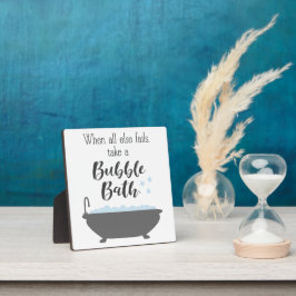 他のおもしろい人が失敗したら泡風呂に入る フォトプラーク