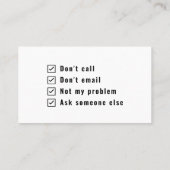 他のおもしろい人の退職した退職モノグラム頼の 名刺 (裏面)