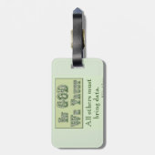 他のすべての人がデータ荷物タグを持ち込む必要がある ラゲッジタグ (裏面縦)