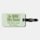他のすべての人がデータ荷物タグを持ち込む必要がある ラゲッジタグ (裏面横)