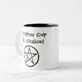 他のカップはチャリス！異教のウィッカ信者マグカップ ツートーンマグカップ (正面左)