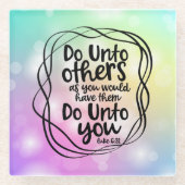 他のガラスのコースターに行う ガラスコースター (正面)