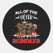 他のクリスマスにトータトインデアおもしろいーを全部持つ ラウンドシール (正面)