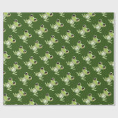 他のグリーンフロッグフレンドラッピング紙 ラッピングペーパー (フラット)