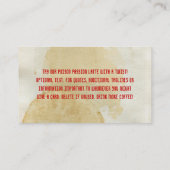 他のコーヒーパンチカード ロイヤリティカード (裏面)