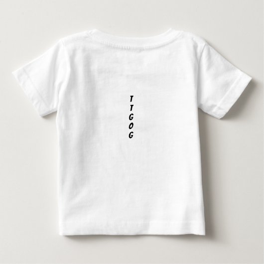 他のゴルフコースティーではない ベビーTシャツ (裏面)
