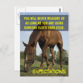 他のストップ人々の期待に応えようとする努力 ポストカード (正面/裏面)