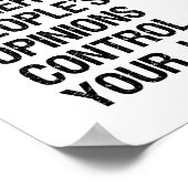 他のストップ人の意見に支配させる。 ポスター (角)