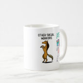 他のソーシャルワーカー対Me Mug、Dabbing Unicorn コーヒーマグカップ (正面右)