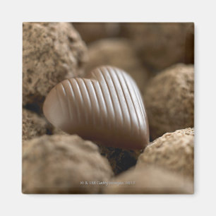 他のチョコレートに囲まれたチョコレート マグネット