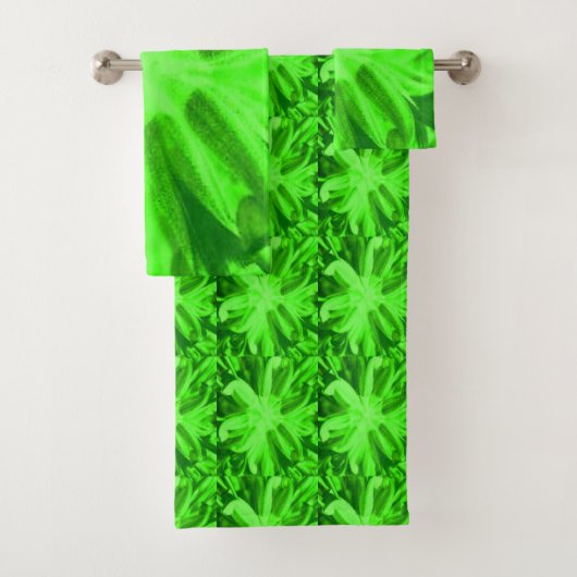 他のトーンを使ったApple letus greenデザイン バスタオルセット (インサイチュ)