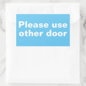 他のドアのシールを使用する 長方形シール (バッグ)