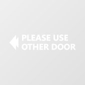 他のドアの矢印を使離れ用する ウィンドウサイン (シート)